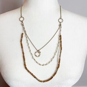 crAve Multilayer Beaded Boho Necklace